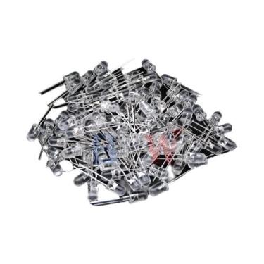 Imagem de Kit De Diodos LED Sortidos 100PCS 5mm Branco Verde Vermelho Azul Amare