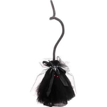 Imagem de Decoração Halloween Vassoura de Bruxa Que Anda Fala e Acende Entrada Terror