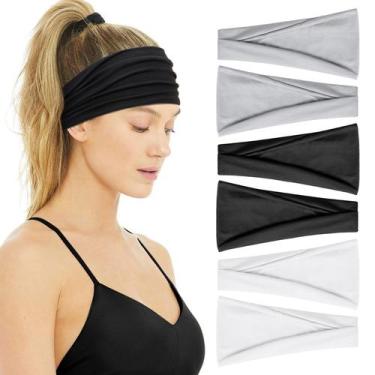 Imagem de Bandanas Huachi Workout Gym, faixas de suor antiderrapantes para mulhe