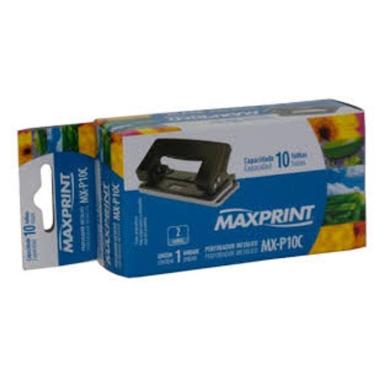 Imagem de Perfurador Metalico Mx-P10c 10 Folhas Maxprint 71447-0
