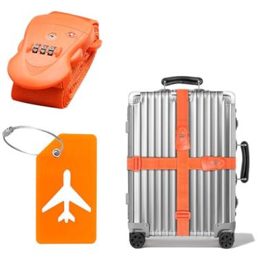 Imagem de A AIKOOL Alça de bagagem com trava de combinação TSA