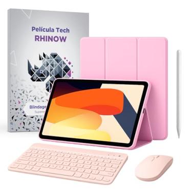 Imagem de Kit Capa Slim para Xiaomi Redmi Pad SE 11": Película de vidro + Caneta Precision + Teclado e Mouse (Rhinow)