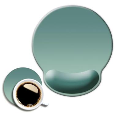 Imagem de DOOKE Tapete de mouse ErgoComfort para descanso de pulso - mouse pad ergonômico para escritório com suporte de pulso - antiderrapante, design de acessórios de mesa para decoração de casa e jogos