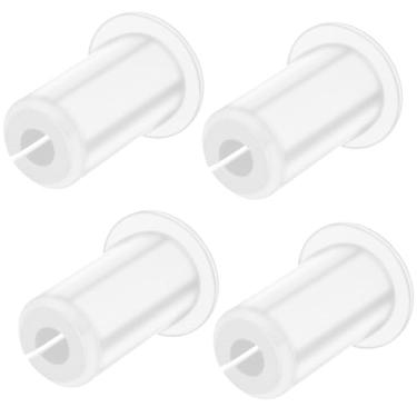 Imagem de Pacote com 4 ilhós de parede para cabos Starlink, ilhós de fio branco BENACES de 9,5 cm, kit de roteamento de fio de silicone premium antiderrapante para cabo de proteção Starlink, obtenha fiação sem