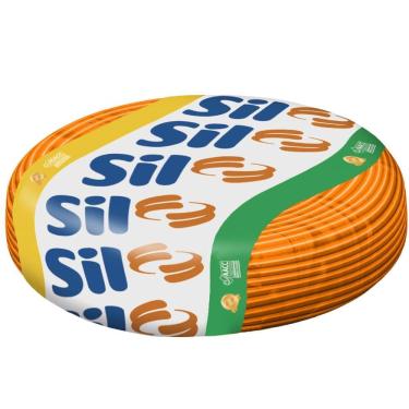 Imagem de Cabo Flexsil 750 Volts de 1mm Laranja com 100 Metros - 00003.016.017.1.06 - SIL