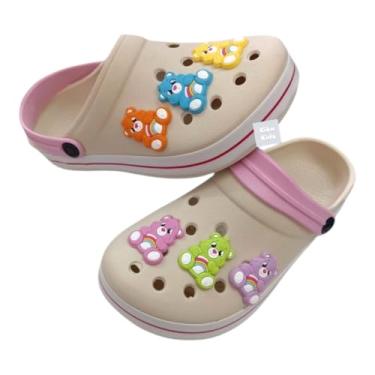 Imagem de Sandália Fechada Ursinhos Infantil Leve Carinhosos Desenho (Bege, BR, Adulto, Faixa Numérico, 37, 38)