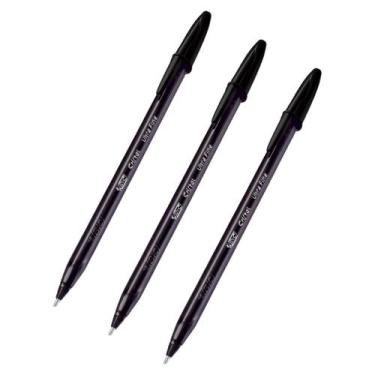 Imagem de Kit 3 Canetas Esferográfica Bic Cristal Ultra Fine 0.7mm Ponta Fina  E