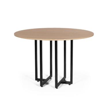 Imagem de Mesa de Jantar 4 Lugares 90cm Redonda Industrial Dommus - Straub Web