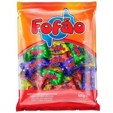 Imagem de Bombom Fofão Amendoim Cobertura Sabor Chocolate - 600g - Doce Sabor