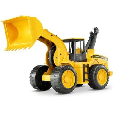 Imagem de Trator Still Carregadeira Roma 42 cm - Roma Brinquedos, Amarelo, Carre