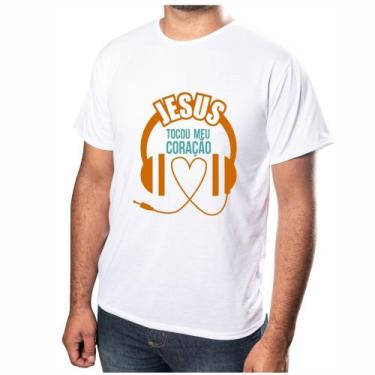 Imagem de Camisa Personalizada Jesus Coração Evangelico Igreja  Plus size - Rein