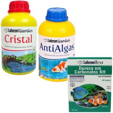 Imagem de Alcon garden antialgas 1kg + garden cristal 1l + alcon kh 1oml