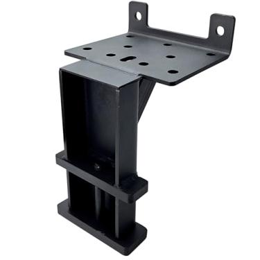 Imagem de Suporte de engate de guincho, placa de montagem de guincho adequada para bolso de estaca de 5 x 10 cm, suporte de guincho de reboque resistente, capacidade de 1,632 kg (universal)