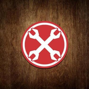 Imagem de Placa Decorativa De Carro Para Oficina - Chave Inglesa - Sinalizo