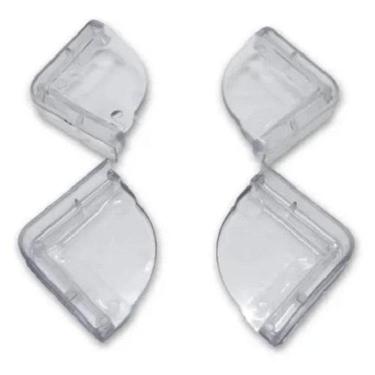 Imagem de Kit 4 Protetores Canto De Mesa Quina Bebe Criança Cantoneira