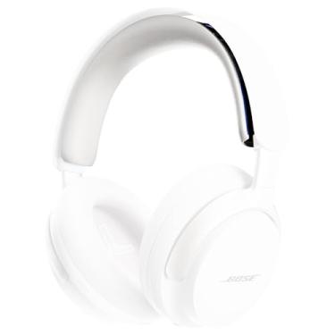 Imagem de Almofada de bandana de reposição Joghaw para Bose QuietComfort Ultra, almofada de couro de proteína macia com espuma interna, confortável, durável, fácil de instalar capa de bandana - branca