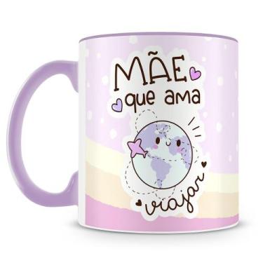Imagem de Caneca Personalizada Mãe que Ama Viajar - Cerâmica de Alta Qualidade -