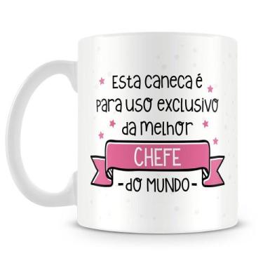 Imagem de Caneca Personalizada Uso Exclusivo da Chefe - 325ml - Amo Canecas