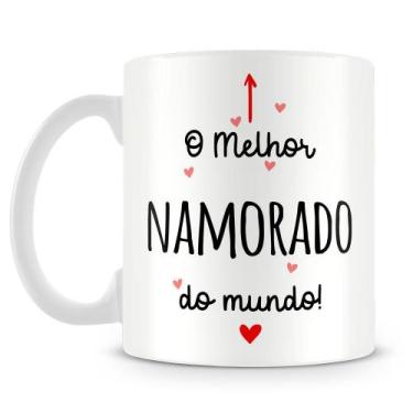 Imagem de Caneca Personalizada O Melhor Namorado do Mundo - Presente Romântico -