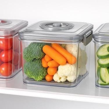 Imagem de Pote a Vácuo 1,5L Kit 2 Tampa Hermética Conservação - Top Chef