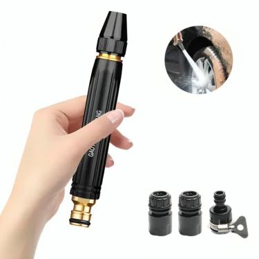 Imagem de Bico Alta Pressão Para Mangueira Regulável 3 Níveis De Pressão
