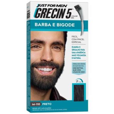 Imagem de Tintura Grecin 5 Barba e Bigode Color Gel Preto