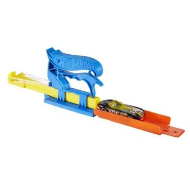 Imagem de Hot wheels pista lançador de veículos azul - mattel fvm08/fth84