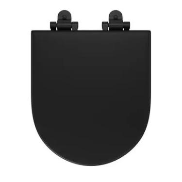 Imagem de Assento Poliester Slow Close Preto Fosco Ap.237-Eb.Fsc/Bl Mt