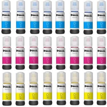 Imagem de Kit 24 Tintas Para Epson L4160 L4150 T504 L6171 L6161 L6191 - Bulk Ink