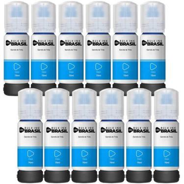 Imagem de Kit 12 Tintas Para Epson L4160 L4150 T504 L6171 L6161 L6191 - Bulk Ink