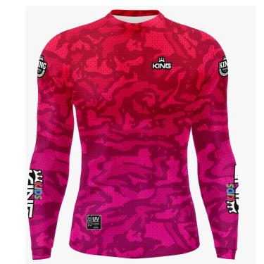 Imagem de Camiseta de pesca Infantil King Brasil Proteção Solar UV 50+ (KFF614N) Kids
