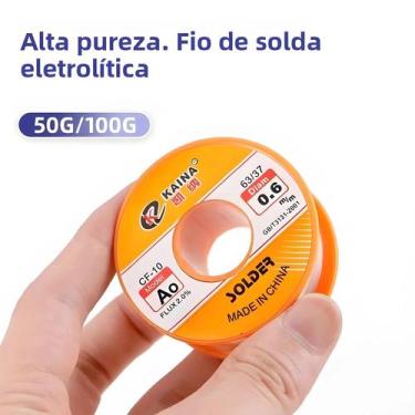 Imagem de Fio De Solda De Estanho Com Núcleo De Rosina De Baixo Ponto De Fusão 0