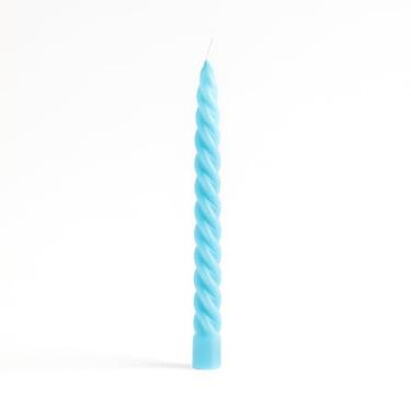 Imagem de Vela Castiçal Colorida Waves Verniz - Azul bebê