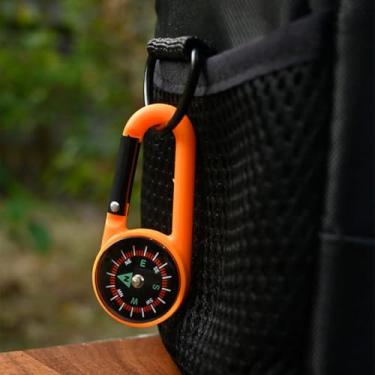 Imagem de Bússola de gancho para montanhismo ao ar livre – bússola de gancho portátil e ferramenta de navegação de reconhecimento de direção para caminhadas, acampamento, mochila e exploração ao ar livre