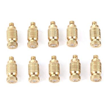 Imagem de Bocais de névoa de bronze, cabeça de irrigação de irrigação de jardim, pulverizador de alta atomização, 10 peças