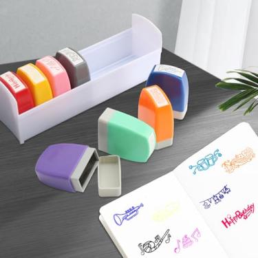 Imagem de Carimbos de professor, motivação colorida, escolar, graduação, professor, para sala de aula e ambiente doméstico (série feliz)