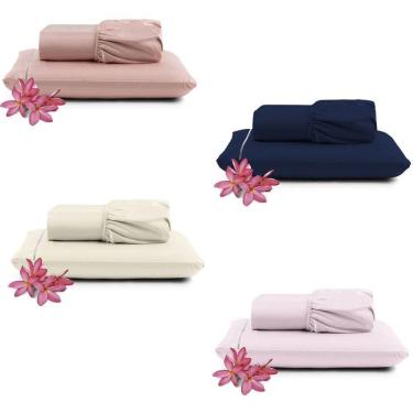 Imagem de Kit Jogo De Cama Lençol Solteiro Pratik 2 Peças Com 4 Un. Cores 1 - 100% Poliéster