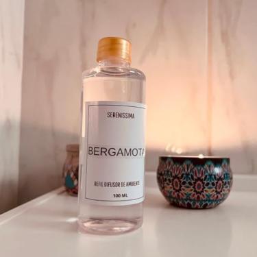 Imagem de Recarga Difusor de Ambiente Premium, 100ml, com Varetas de Madeira, Fragrâncias Bamboo, Lavanda, Bergamota, Flor de Cerejeira e Vanilla (Bergamota)