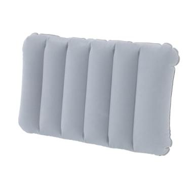 Imagem de Travesseiro inflável, portátil, dobrável, casual, inflável para viagens ao ar livre, acampamento, escalada, caminhada, mochilão