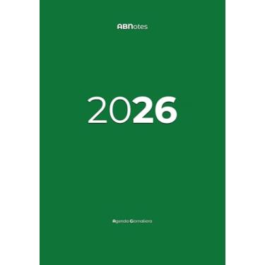 Imagem de ABNotes Agenda 12M 12 mesi Giornaliera B5 Green: Planner/Diario giornaliero - Verde - Grande 366 Pagine Spesse - Griglia calendario annuale e mensile - Note