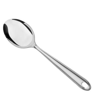 Imagem de Colher de arroz grande de aço inoxidável e com cabo longo ideal para uso doméstico em restaurantes e buffets(1 UNIDADE)