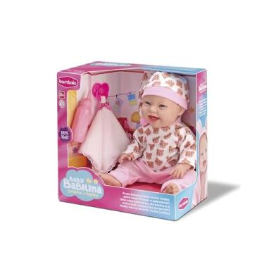 Imagem de Boneca Bebê Soninho Fofinha com Acessórios de Sono Chupeta com Naninha Mamadeira Cuidados e Imaginação