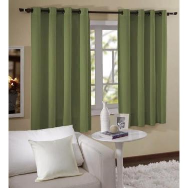 Imagem de Cortina Para Janela 2,00 x 1,80 Barcelona Verde  Admirare