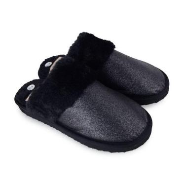 Imagem de Pantufa Feminina Europa Chinelo Home Office Preta - 929, 36/37