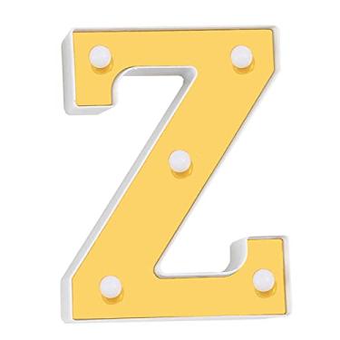 Imagem de Lâmpada de letra galvanizada dourada, branco quente, constante, brilhante, festa de aniversário, decoração interna, luz noturna