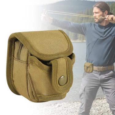 Imagem de Bolsa tática de munição de estilingue 2 em 1, bolsa de munição de catapulta de caça e rolamentos de esferas de aço, pacote de equipamentos utilitários para uso ao ar livre para homens e mulheres
