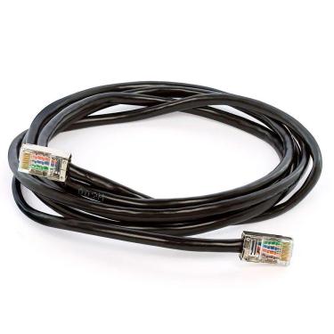 Imagem de Cabo De Rede Blindado Cat5e Com Rj45 Preto - 10 Metros
