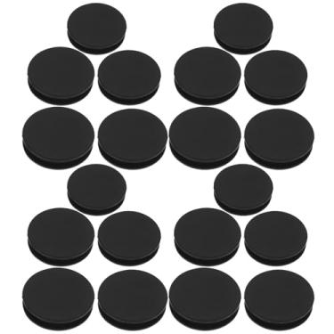 Imagem de NUOBESTY Piggy Bank Stopper, 20pcs Black Piggy Bank Silicone Plugs Replacement Saving Box Plug Hole Cover Silicone Seal for Coin Jar Accessories 28mm, 30mm, 32mm, 34mm, 36mm