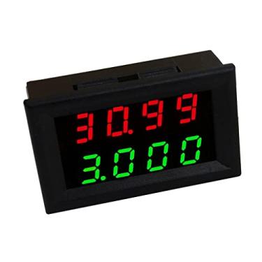 Imagem de barenx Amplificador de voltímetro digital, tubo de exibição de LED, leitor de tensão e corrente - verde
