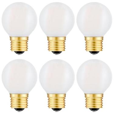 Imagem de Lâmpada LED Beonllay E26 6W 2700K 60W regulável G16.5, pacote com 6